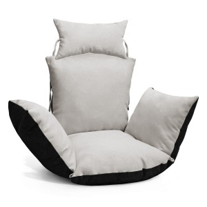 Polštář na závěsné křeslo Cocoon z odolné světle šedé tkaniny - polštář na houpačku Cocoon