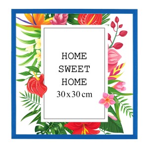 Dřevěná rámová lišta v šedé barvě, ideální na fotografie o rozměru 30×30 cm