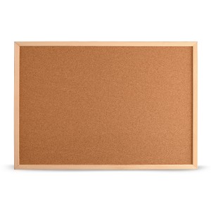 Korková tabule v dřevěném rámu, přírodní barva, 70×100 cm – nástěnka na zeď (B1)