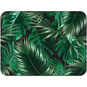 Tvrdá korková podložka s potiskem, tvrdá podložka, rozměr reprodukce 30x40 cm – Tropical Leaves 3