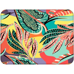 Tvrdá korková podložka s potiskem, tvrdá podložka, rozměr reprodukce 30x40 cm – Abstrakce listů 7