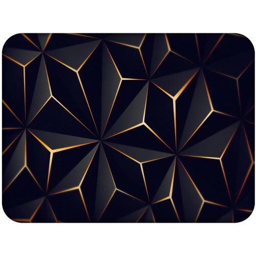 1. PODKLADKA KORKOWA 30 cm x 40 cm F4314 Low Poly black and gold 1.jpg