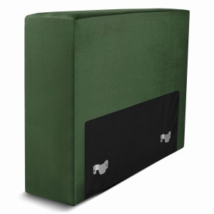 Čalouněné křeslo LEON v tmavě zelené barvě – segment pro modulární nábytkovou sestavu: sedák a opěrák