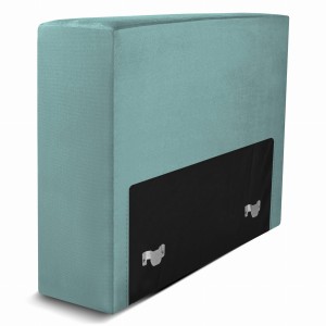 Čalouněné křeslo LEON v mořské barvě – segment pro modulární nábytkovou sestavu: sedák a opěrák