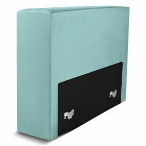 Čalouněné křeslo LEON v mátové barvě – segment pro modulární nábytkovou sestavu: sedák a opěrák