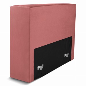 Čalouněné křeslo LEON v růžové barvě – segment pro modulární nábytkovou sestavu: sedák a opěrák