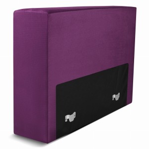 Modul: čalouněné opěradlo 80 LEON ve fialové barvě s kovovými spojkami – segment pro modulární nábytkovou sestavu