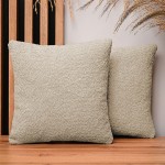 Dekorační povlak na polštář 35x35 cm ze světle hnědé žinylkové látky s texturou