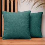 Dekorační povlak na polštář 35x35 cm z malachitově zbarvené strukturované žinylkové tkaniny