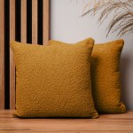 Dekorační povlak na polštář 40x40 cm z oranžové žinylkové látky s texturou