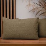 Dekorační povlak na polštář 40x60 cm z karamelově zbarvené strukturované žinylkové tkaniny