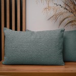 Dekorační povlak na polštář 40x60 cm ze žinylkové tkaniny v mátové barvě