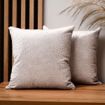 Dekorační povlak na polštář 40x40 cm z fialovo-růžové velurové látky s texturou "kapky"