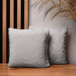 Dekorační povlak na polštář 30x30 cm v šedé barvě s imitací kožešiny