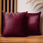 Dekorační povlak na polštář 40x40 cm z vínové velurové látky