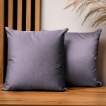 Dekorační povlak na polštář 40x40 cm z lila velurové látky