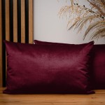 Dekorační povlak na polštář 40x60 cm z vínové velurové látky