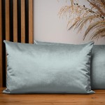 Dekorační povlak na polštář 40x60 cm z velurové látky v mátové barvě