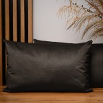 Dekorační povlak na polštář 40x60 cm z hnědé velurové tkaniny