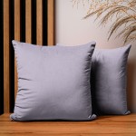 Dekorační povlak na polštář 40x40 cm z lila velurové látky