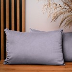 Dekorační povlak na polštář 40x60 cm z lila velurové látky