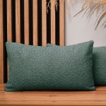 Dekorační povlak na polštář 40x80 cm ze žinylkové tkaniny v barvě šalvěje