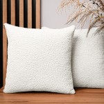 Dekorační povlak na polštář 50x50 cm v krémové barvě z texturované žinylkové látky