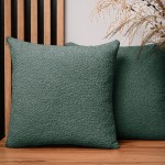 Dekorační povlak na polštář 50x50 cm v šalvějové barvě z texturované žinylkové tkaniny