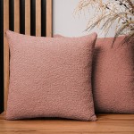 Dekorační povlak na polštář 50x50 cm z lososově zbarvené strukturované žinylkové tkaniny