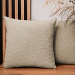 Dekorační povlak na polštář 55x55 cm ze světle hnědé žinylkové látky s texturou