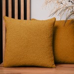 Dekorační povlak na polštář 55x55 cm z oranžové žinylkové látky s texturou