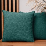 Dekorační povlak na polštář 55x55 cm v malachitové barvě z texturované žinylkové tkaniny