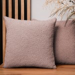 Dekorační povlak na polštář 55x55 cm v pudrově růžové barvě z texturované žinylkové látky
