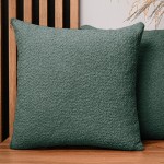 Dekorační povlak na polštář 60x60 cm v šalvějové barvě z texturované žinylkové tkaniny