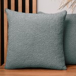 Dekorační povlak na polštář 60x60 cm ze žinylkové tkaniny v mátové barvě