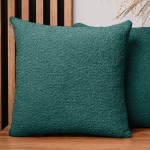 Dekorační povlak na polštář 60x60 cm v malachitové barvě z texturované žinylkové tkaniny
