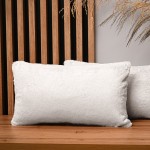 Dekorační povlak na polštář 30x50 cm ve světle šedé barvě v imitaci kožešiny