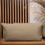 Dekorační povlak na polštář 40x80 cm ve světle hnědé barvě v imitaci kožešiny