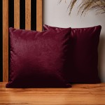 Dekorační povlak na polštář 30x30 cm z vínové velurové látky