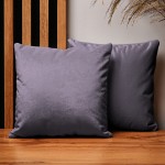 Dekorační povlak na polštář 30x30 cm z lila velurové látky