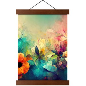 Rám magnetický dřevěný v hnědé barvě na plakáty, fotografie a obrázky 84 cm