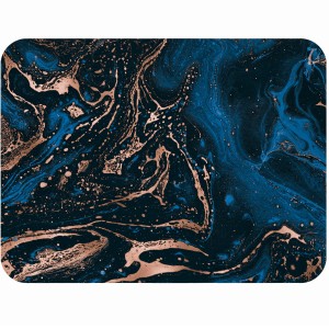 Tvrdá korková podložka s potiskem, tvrdá podložka, rozměr reprodukce 30x40 cm – Magma blue 1